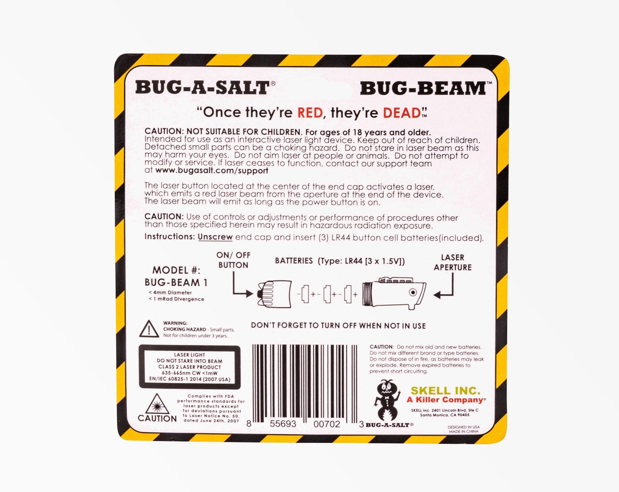 Bug-Beam Laser